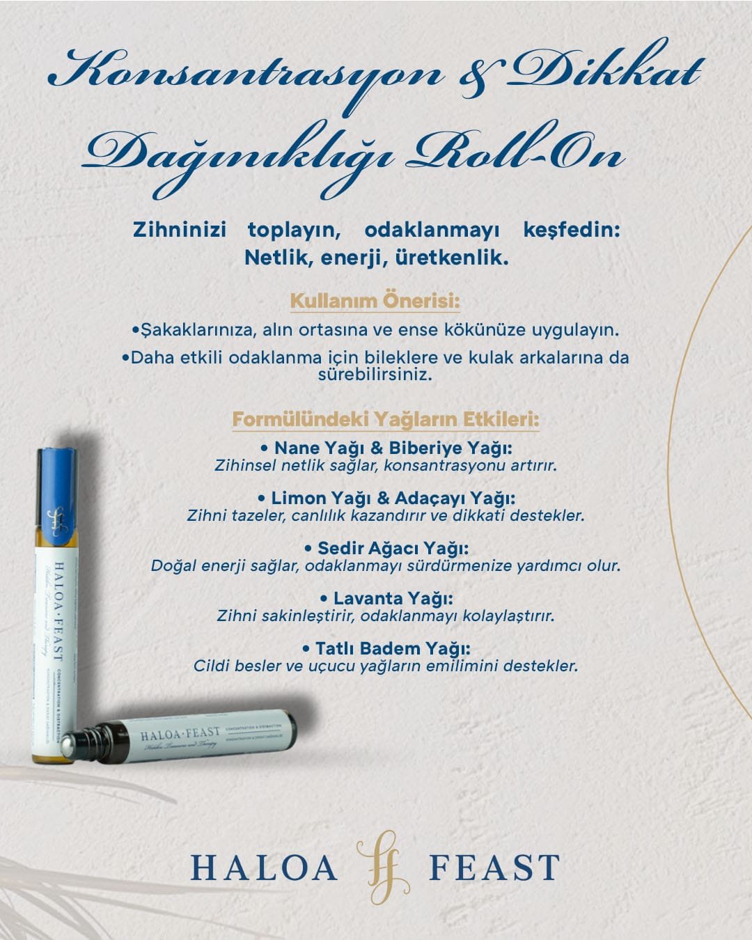 Konsantrasyon & Dikkat Dağınıklığı Roll-On 10 ml - Görsel 2