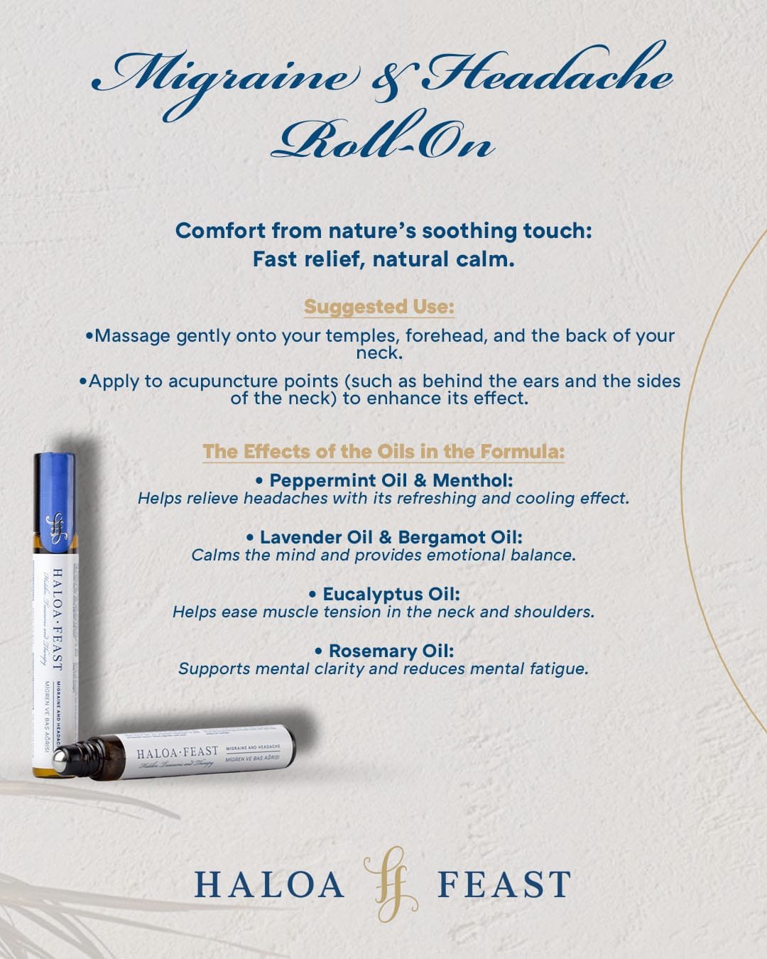 Migren ve Baş Ağrısı Roll-On 10 ml - Görsel 3