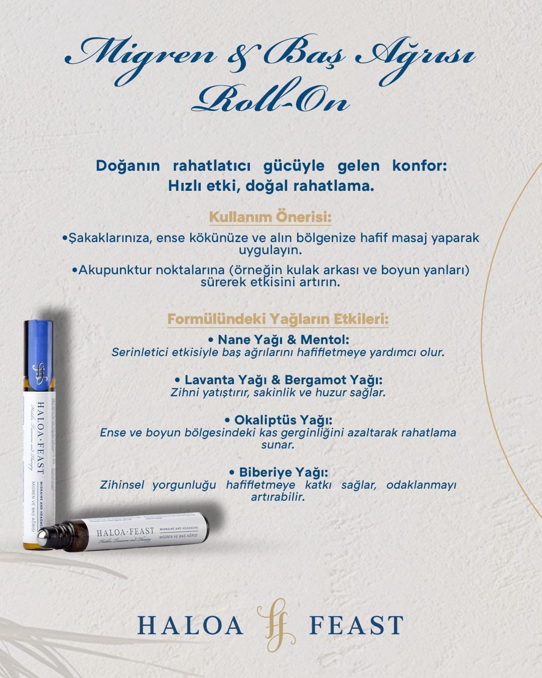 Migren ve Baş Ağrısı Roll-On 10 ml - Görsel 2